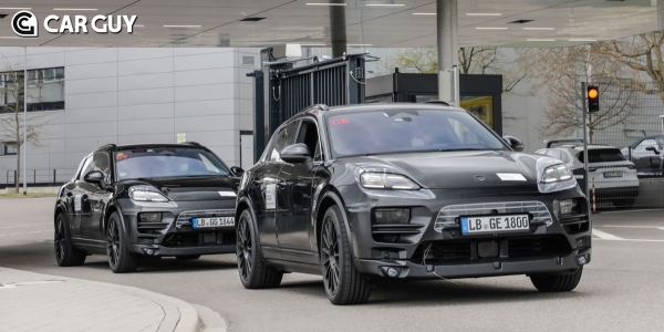 마칸 EV의 테스트뮬, 단차와 별도의 부품 장착이 없다