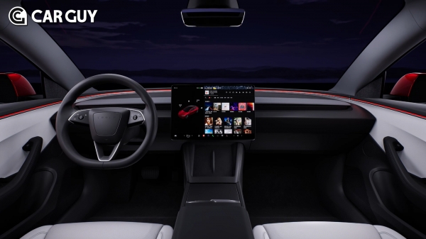 테슬라 모델 3 하이랜드의 실내