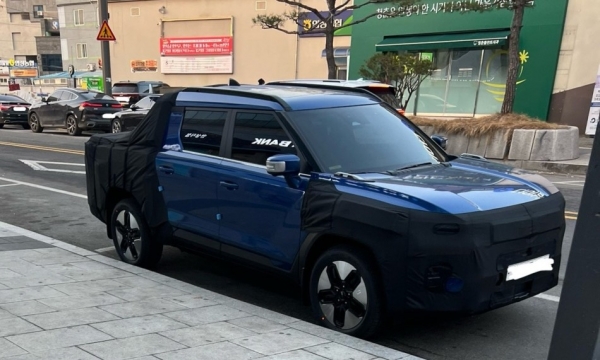 KGM 무쏘 EV5 스파이샷(출처=오토스파이넷)