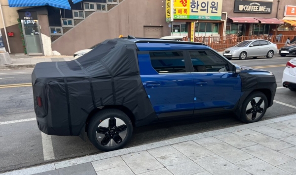 KGM 무쏘 EV5 스파이샷(출처=오토스파이넷)