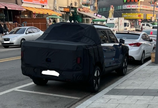 KGM 무쏘 EV5 스파이샷(출처=오토스파이넷)