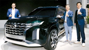 [단독]현대차 대형 SUV 팔리세이드..미국서 스파이샷 포착