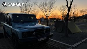 [차박] 이네오스 그레나디..영하 6도 한겨울 화목난로 캠핑 도전